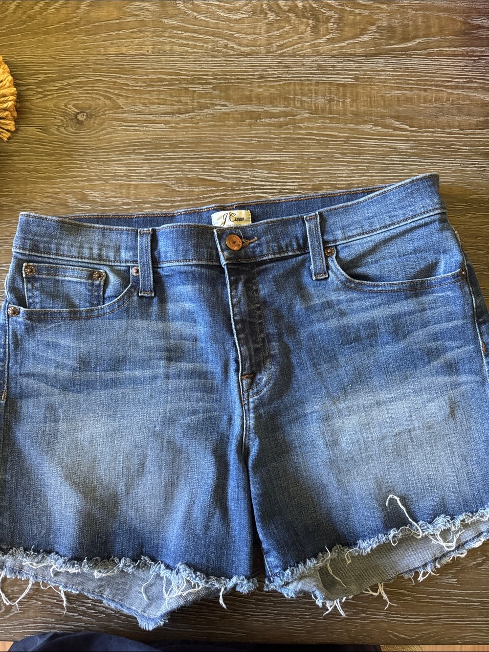 J. Crew Blue Denim Cutoff Jean Shorts